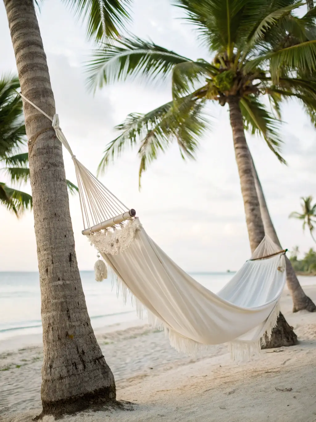 A person relaxing in a hammock on the balcony of a secluded villa, with a book in hand and a view of the calm, turquoise waters of St. Croix.